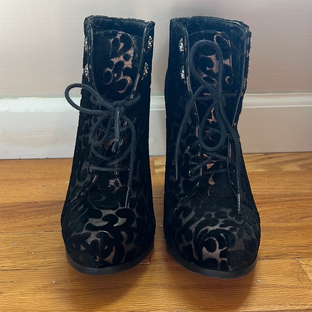 Call it Spring Velvet Skull Bootie - Picture 3 of 7